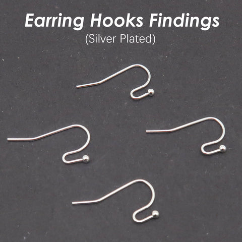 100 x Bulk Wholesale Earring Hooks Silver Gold Bronze Copper Hypoallergenic Earring Wire Findings for Jewelry Making