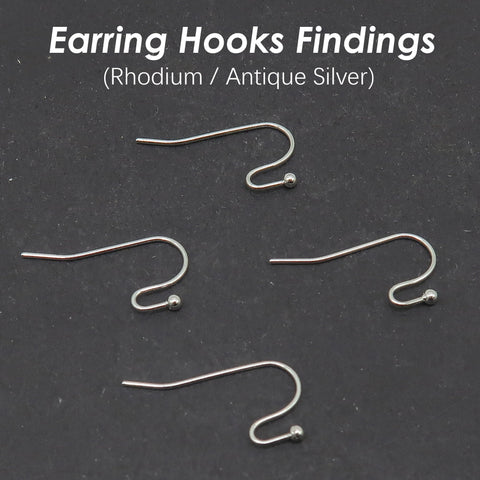 100 x Bulk Wholesale Earring Hooks Silver Gold Bronze Copper Hypoallergenic Earring Wire Findings for Jewelry Making