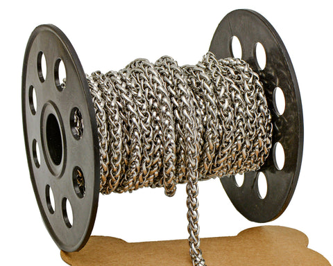 Wheat Chain Gold Silver, Round Franco Chain, Braid Chain, Bulk Stainless Steel Chainfor Jewelry Making or Handbag Chain