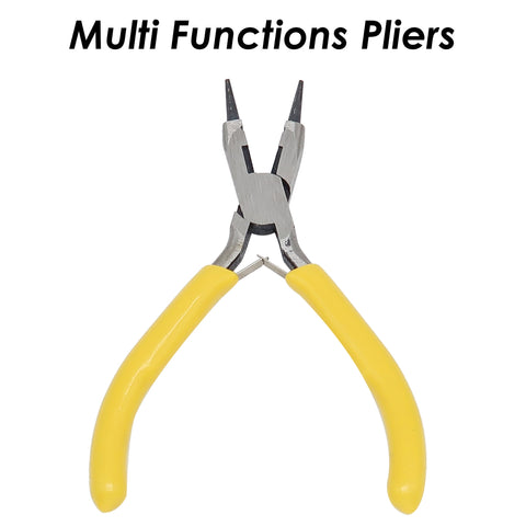 Multi-use Pliers, Round Nose Pliers, Flat Nose Pliers, Wire Cutter Wire Looping Pliers, Bending Tool for Jewelry Making