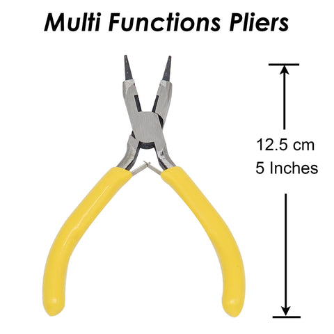 Multi-use Pliers, Round Nose Pliers, Flat Nose Pliers, Wire Cutter Wire Looping Pliers, Bending Tool for Jewelry Making