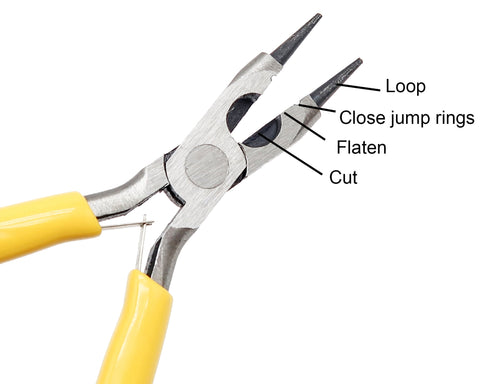 Multi-use Pliers, Round Nose Pliers, Flat Nose Pliers, Wire Cutter Wire Looping Pliers, Bending Tool for Jewelry Making