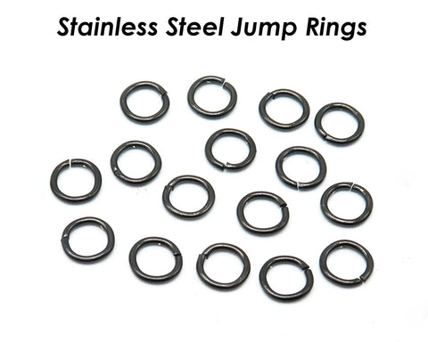 Stainless Steel Lobster Clasp Gold Silver Black, Stainless Steel Jump Rings, Tarnish Resistant Clasps Jumprings Jewelry Findings Supplies