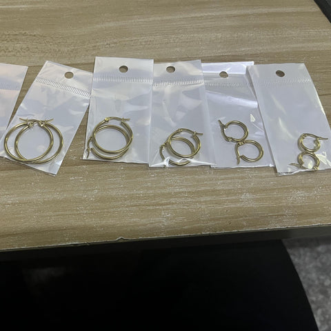 Stainless Steel Earring Hoops Gold Silver, Big Hoop Earrings for Women, Gold Hoop Earring Gift for Her
