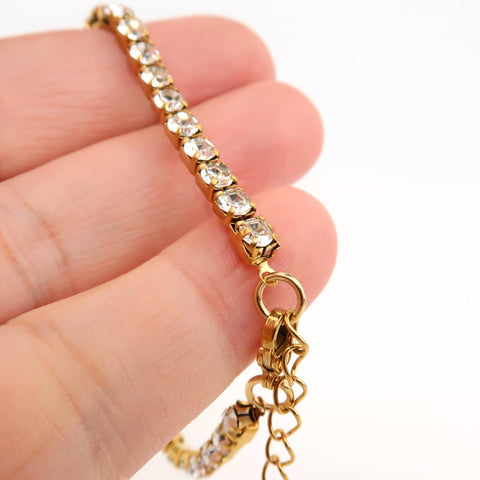 20 x Stainless Steel Cup Chain Connectors Gold Silver, End Caps for Rhinestone Chain