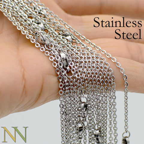 Custom Order: Stainless Steel Necklace Chains and Jump Rings