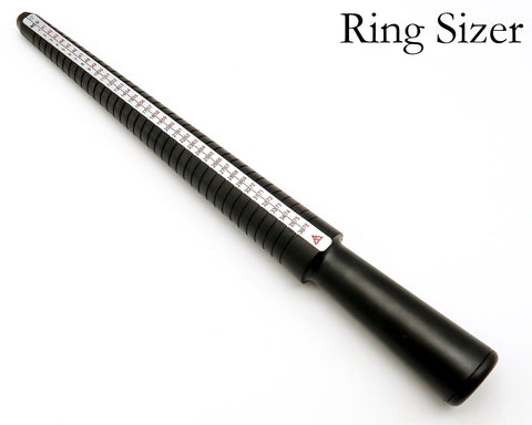 Finger Gauge Ring Sizer Measuring Sizes Jewelry Tool, Ring Sizer Mandrel Stick US Ring Sizer in Full & Half Sizes For Accurate Ring Sizing