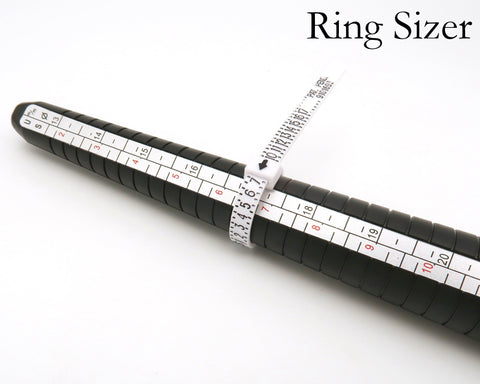 Finger Gauge Ring Sizer Measuring Sizes Jewelry Tool, Ring Sizer Mandrel Stick US Ring Sizer in Full & Half Sizes For Accurate Ring Sizing