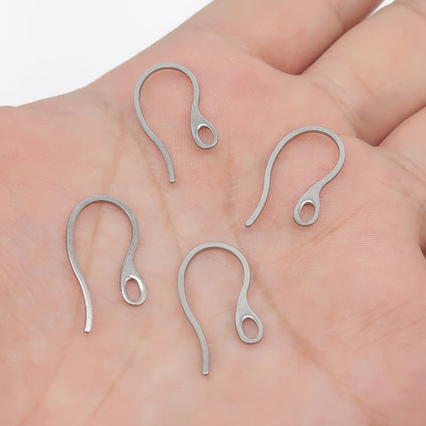 Surgical Steel Earring Hooks, Bulk Wholesale Stainless Steel Ear Wires Gold Silver Hypoallergenic Tarnish Free