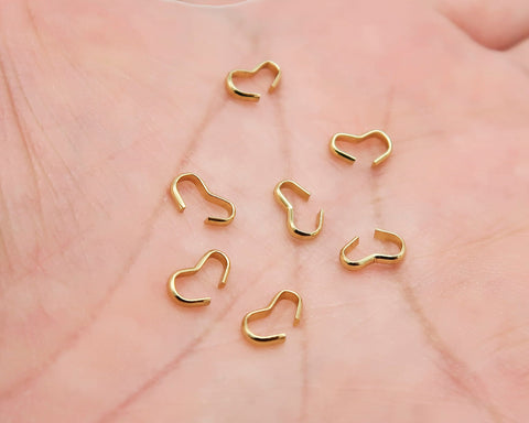 3 Shaped Connectors Gold Silver For Jewelry Making, Buckle Clasp Connectors Findings for Chain Necklace or Bracelet