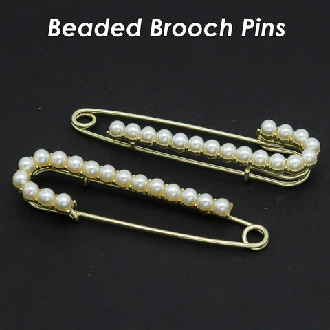 Pearl Safty Pin, Ivory Pearl Brooch Pin, Wedding Decoration Gift, Sweater Cardigan Clip Brooch, Pant Waist Tightener Pin