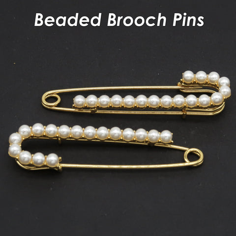 Pearl Safty Pin, Ivory Pearl Brooch Pin, Wedding Decoration Gift, Sweater Cardigan Clip Brooch, Pant Waist Tightener Pin