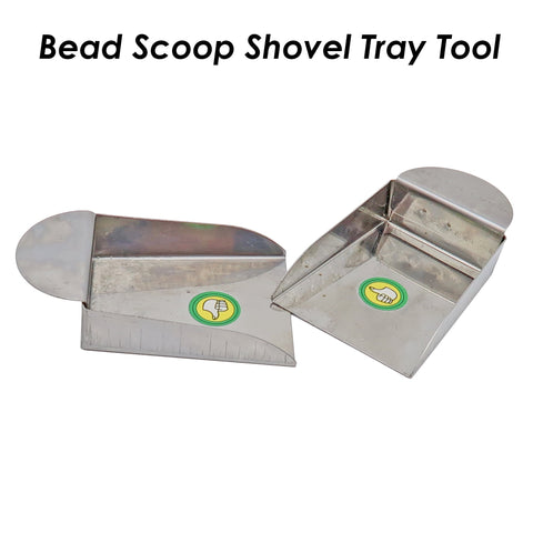 Mini Bead Shovel, Bead Scoop, Gem Scoop Shovel Tray, Jewelry Tools for Sorting Beads, Pearls, Gems Shovel