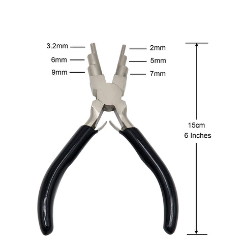 6 Step Wire Looping Pliers, Bail Making Pliers, DIY Beading Tools, Wire Bending Tool for Jewelry Making