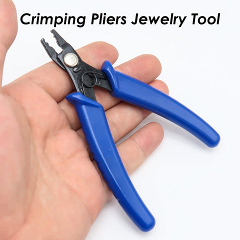 Crimping Pliers for Crimp Beads & Tubes, Crimp Pliers with Angled Nose, Pliers for Crimp Beads, DIY Jewelry Making Tools