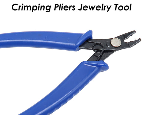 Crimping Pliers for Crimp Beads & Tubes, Crimp Pliers with Angled Nose, Pliers for Crimp Beads, DIY Jewelry Making Tools