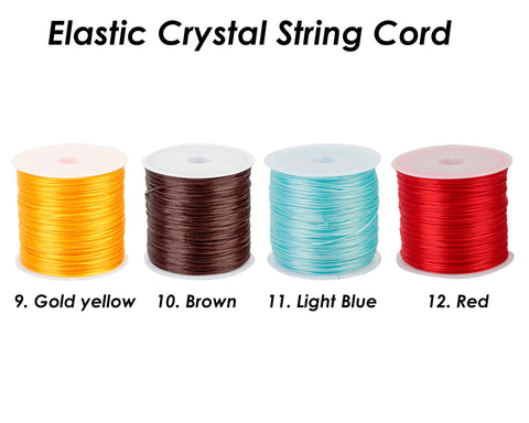 Elastic Stretch String 0.8mm, 50 Meters 1 Roll High Quality Stretchy Crystal String Cord for Jewelry Making Bracelet Beading Thread