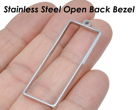 Open Back Bezel Pendant Setting Stainless Steel, Star Pendant Tray for Resin Polymer Enamel Pressed Flower DIY Pendant Jewelry Making