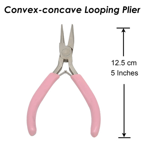 Convex-concave Pliers, Round Nose Pliers, Wire Looping Pliers for Wire Looping and Bending Tool, Mini Pliers for DIY Jewelry Making Tool