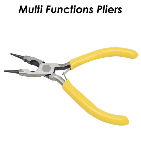 Multi-use Pliers, Round Nose Pliers, Flat Nose Pliers, Wire Cutter Wire Looping Pliers, Bending Tool for Jewelry Making