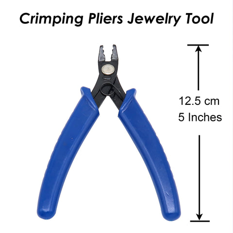 Crimping Pliers for Crimp Beads & Tubes, Crimp Pliers with Angled Nose, Pliers for Crimp Beads, DIY Jewelry Making Tools