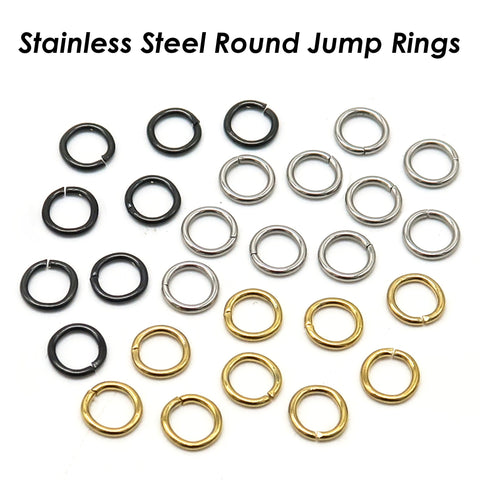 Stainless Steel Jump Rings Gold Silver, Bulk Wholesale Lobster Clasp Wholesale, Tarnish Free Jewelry Findings Supplies for Jewelry Making