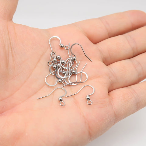 Stainless Steel Earrings Hooks Gold Silver, Wholesale Earring Findings, Surgical Steel Earwires, Hypoallergenic Earring Wires Hooks