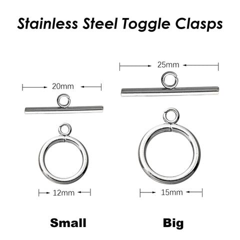 Stainless Steel Toggle Clasp Gold Silver Wholesale Jewelry Findings Toggle Clasps for Necklace or Bracelet Making