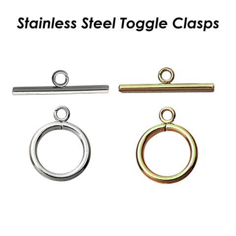 Stainless Steel Toggle Clasp Gold Silver Wholesale Jewelry Findings Toggle Clasps for Necklace or Bracelet Making