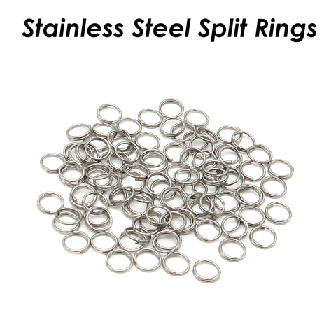 100 x Stainless Steel Split Rings Silver Gold Split Rings Wholesale, Double Jump Rings, Jewelry Findings for Jewelry Making