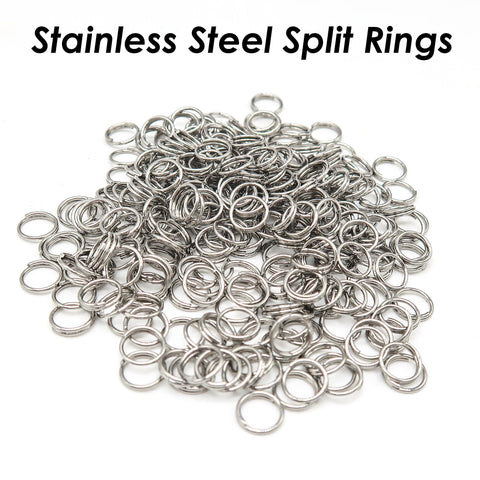 100 x Stainless Steel Split Rings Silver Gold Split Rings Wholesale, Double Jump Rings, Jewelry Findings for Jewelry Making