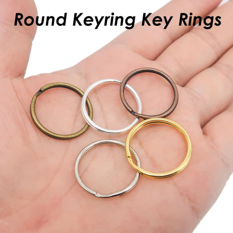 10 x Keychain Supplies Bulk, Swivel Clip Key Clasp, Swivel Hook Snap Fob for Key Chain Making for Men Women - Silver Bronze Copper Gold