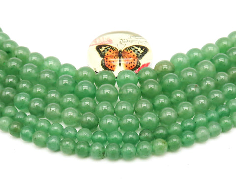 Natural Green Aventurine Beads 4mm 6mm 8mm 10mm 12mm Round Natural Green Jade Bead Gemstones for Bracelets Jewelry Making