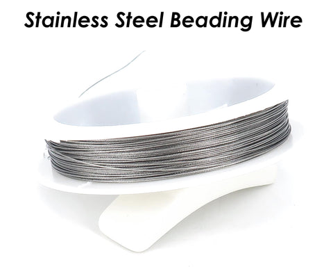 Stainless Steel Artistic Wire Gold Silver, Nylon Coated Stainless Steel Beading String Wire, Jewelry Making Supplies