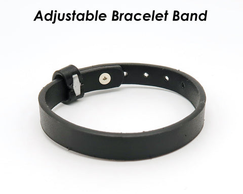 Faux Leather Bracelet Blank, Wristband Bracelet Band for Custom Jewelry Making, Charm Bracelet Base with 16mm Slider Bezel Tray