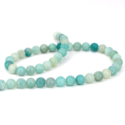 Blue Amazonite Beads, Natural Stone Beads, Genuine Stone Loose Beads, Amazonite Beads,Round Gemstone Beads for Necklace Bracelet Making