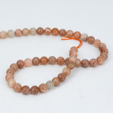 Sunstone Beads, Natural Stone Beads, Genuine Stone Loose Beads, Round Sun Stone Gemstone Beads for Necklace Bracelet Jewelry Making