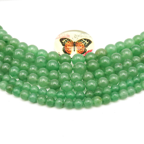 Natural Green Aventurine Beads 4mm 6mm 8mm 10mm 12mm Round Natural Green Jade Bead Gemstones for Bracelets Jewelry Making