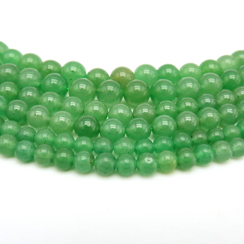 Natural Green Aventurine Beads 4mm 6mm 8mm 10mm 12mm Round Natural Green Jade Bead Gemstones for Bracelets Jewelry Making