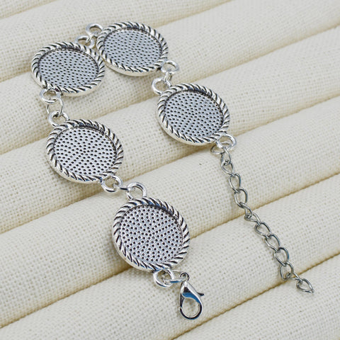 16mm Round Bracelet Blanks for Jewelry Making, Blank Bracelet Setting, Round Bracelet Base, 16mm Bezel Bracelet for Custom Bracelet