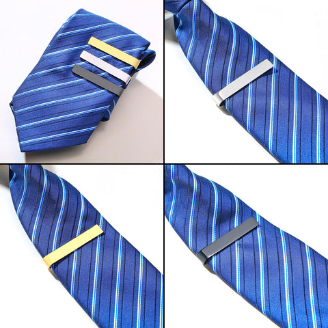 Stainless steel Tie Clip Blanks, Tie Clip Gold Silver, Blank Tie Bar, Stamping Blanks, Tile Clip for Personalize Making